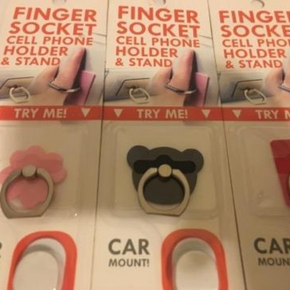 3 Finger  Socket cell phone holder  and stand. - Picture 2 of 4